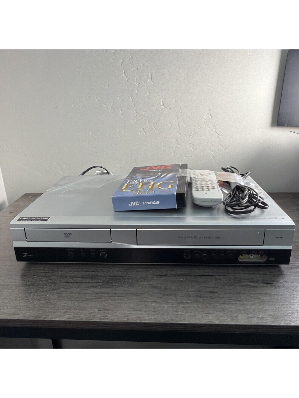 Zenith XBV713 DVD/VCR Combo Dual Player 4 Head Hi-Fi VHS with Remote - Tested